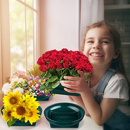 36 Pcs Green Floral Bowls for Flower Arrangements 6.3 Inch (36 Count)