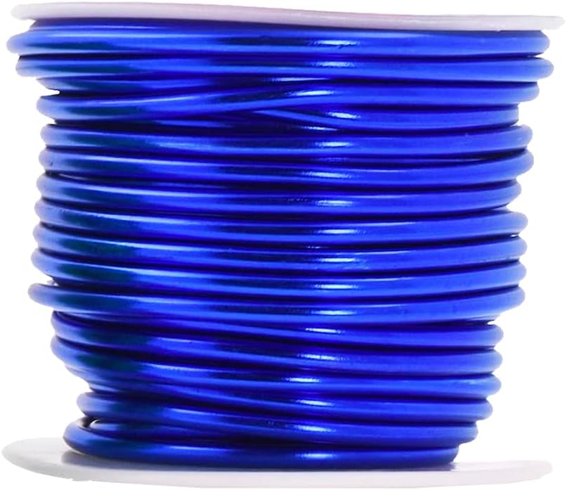 Mandala Crafts 8 Gauge Anodized Aluminum Craft Wire for Jewelry Making - 128 FT Colored Flexible Rainbow Wire - Bendable for Bonsai Armature Crafting Sculpting - Crafty Corner