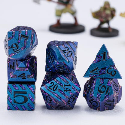 Inlay Metal DND Dice Set (7 Count)