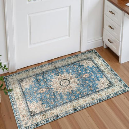 Felice Oriental Floral Medallion Area Rug (6 Sq Ft)