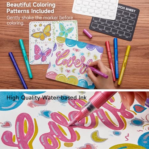 Automatic Ink Control Acrylic Paint Markers (24 Count)
