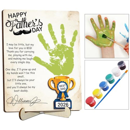 Personalized Fathers Day Handprint Gift