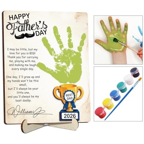 Personalized Fathers Day Handprint Gift