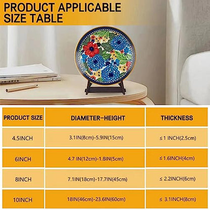 10 Inch Wooden Plate Display Stands