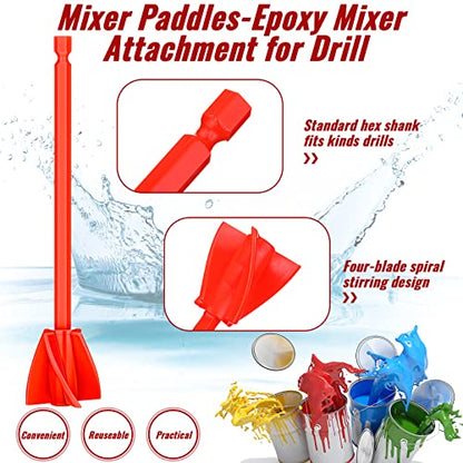 12 Pieces Paint Mixer Drill Attachment (12 Count)