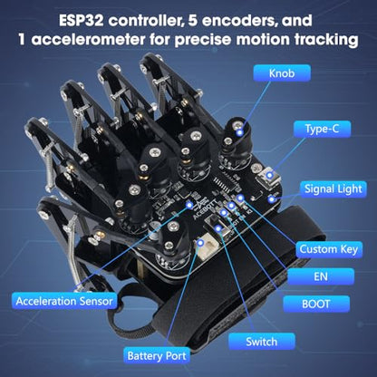 ESP32 Motion Sensing Glove Supports Arduino