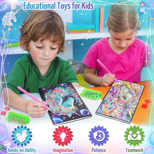 Unicorn Gifts for Girls 5 7 8 9 Year Old (2 Count)