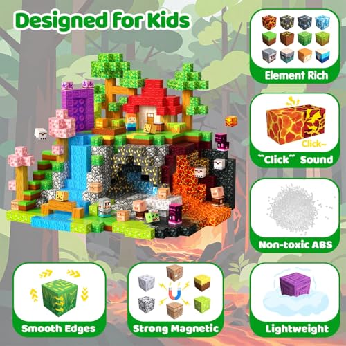 300PCS Magnetic Blocks (300 Count)