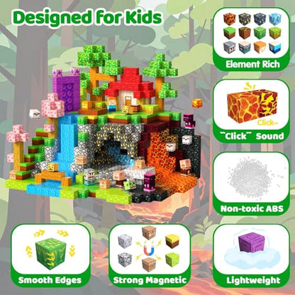 300PCS Magnetic Blocks (300 Count)