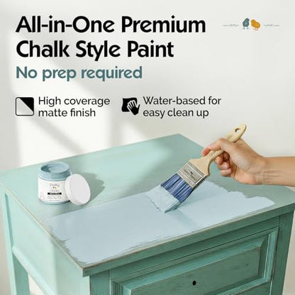 Cancun Blue 16 Fl Oz Chalk Paint for Furniture All in One