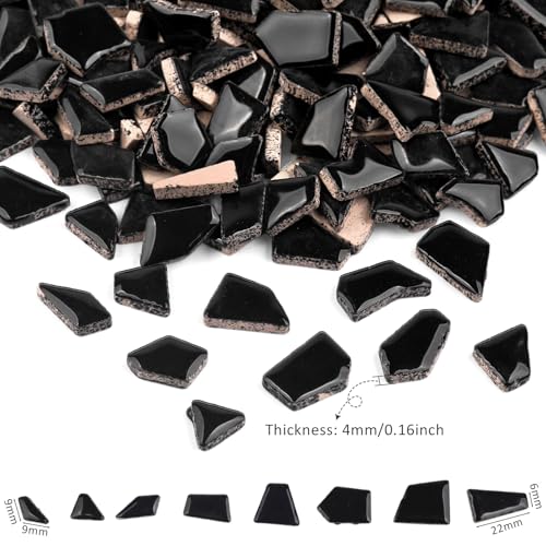 Black Ceramic Mosaic Tiles