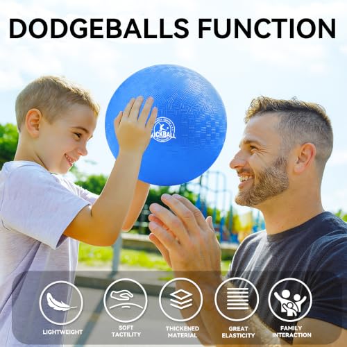 10 Inch Kickball Playground Ball 6 Pack (6 Count)