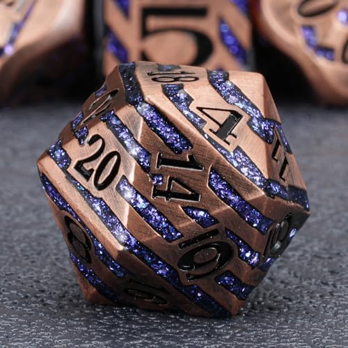 Inlay Metal DND Dice Set