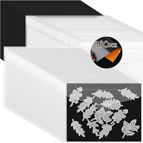 160 Pack Stamp and Die Storage Bag with Magnetic Sheets (160 Count)