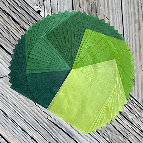 Natural Fiber Mulberry Paper Sheets 6 x 6 Inches (50 Count)