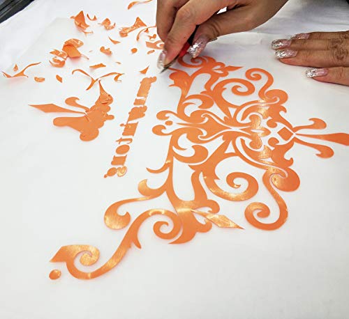 Heat Transfer Vinyl Orange HTV Rolls (12 Feet)