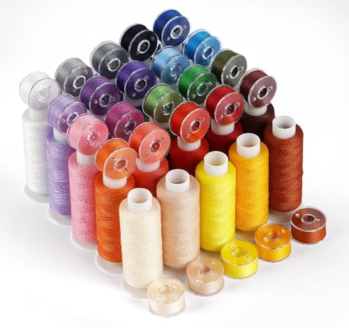 50Pcs Sewing Thread Assortment 25 Colors (50 Count)