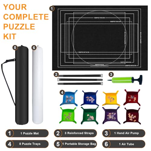 Jigsaw Puzzle Mat Roll Up Storage Puzzles Saver for 2000pcs Organizer