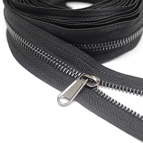 5 Metal Zippers by The Yard Bulk 4 Yards