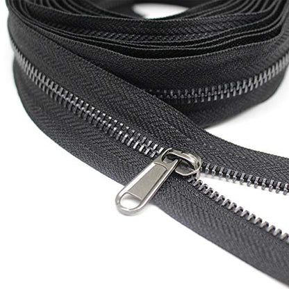 5 Metal Zippers by The Yard Bulk 4 Yards