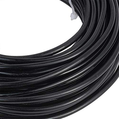 52 Feet 4mm Black Aluminum Wire Bendable Metal Craft Wire for Beading Sculpting Jewelry Making (52 Foot)
