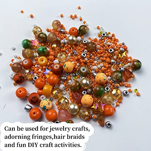 Assorted Glass Resin Beads Multi Size Colors Smooth Cracked Gravel Millet Spacer Beads for Bracelets Necklace Earring DIY Jewelry Making Craft