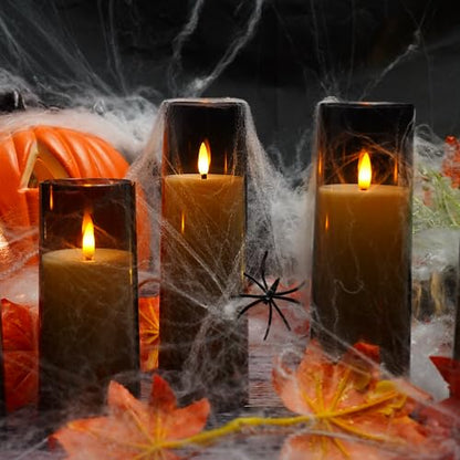 Flickering Flameless Candles Battery Operated with Remote and 2 (9 Count)