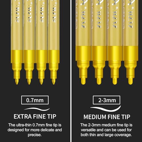 Acrylic Gold Paint Pens 2 (8 Count)