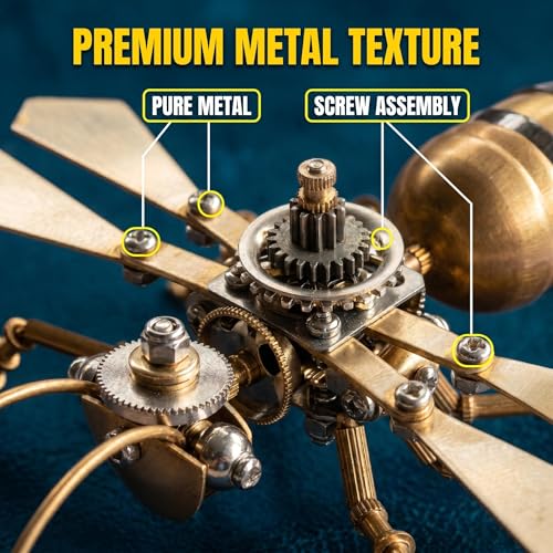 3D Metal Puzzle Mechanical Model Kit Steampunk Bee Insect 150+ Parts 2