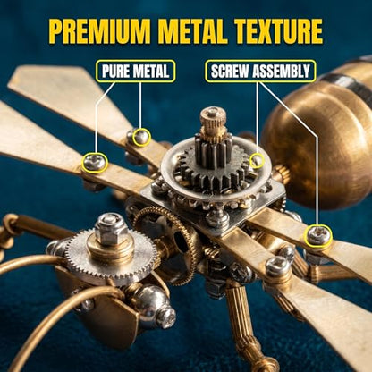 3D Metal Puzzle Mechanical Model Kit Steampunk Bee Insect 150+ Parts 2