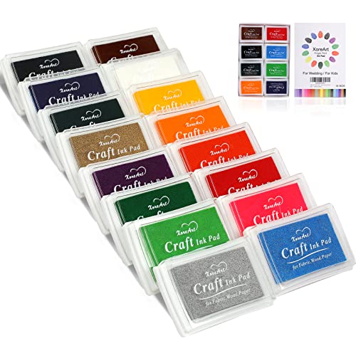 Finger Ink Pads for Kids Washable Craft Ink Stamp Pads