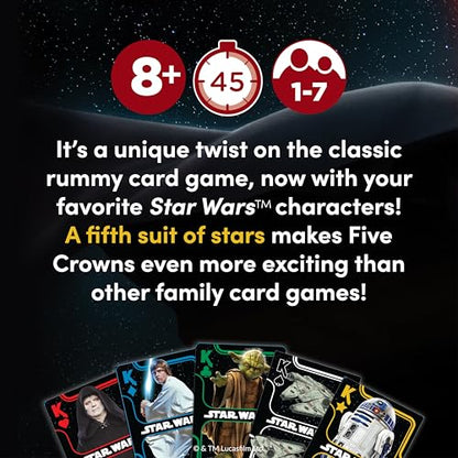 Five Crowns Star Wars Rummy Style Card Game for Kids