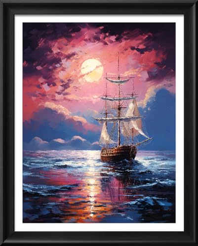 Cross Stitch Stamped Kit for Adults