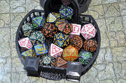 Double Colors Polyhedral Dice Sets with Pouches for D&D DND RPG MTG Dungeon and Dragons Table Board Roll Playing Games D4 D6 D8 D10 D% D12 D20
