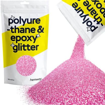 Resin Glitter Rose Pink 100g Microfine Polyurethane & Epoxy Glitter (3.5274 Ounce)