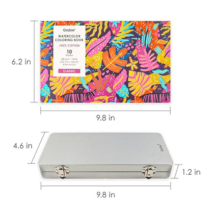 Set of 168 Color Watercolor Paint Set with Brush Pens (31.3233 Ounce)