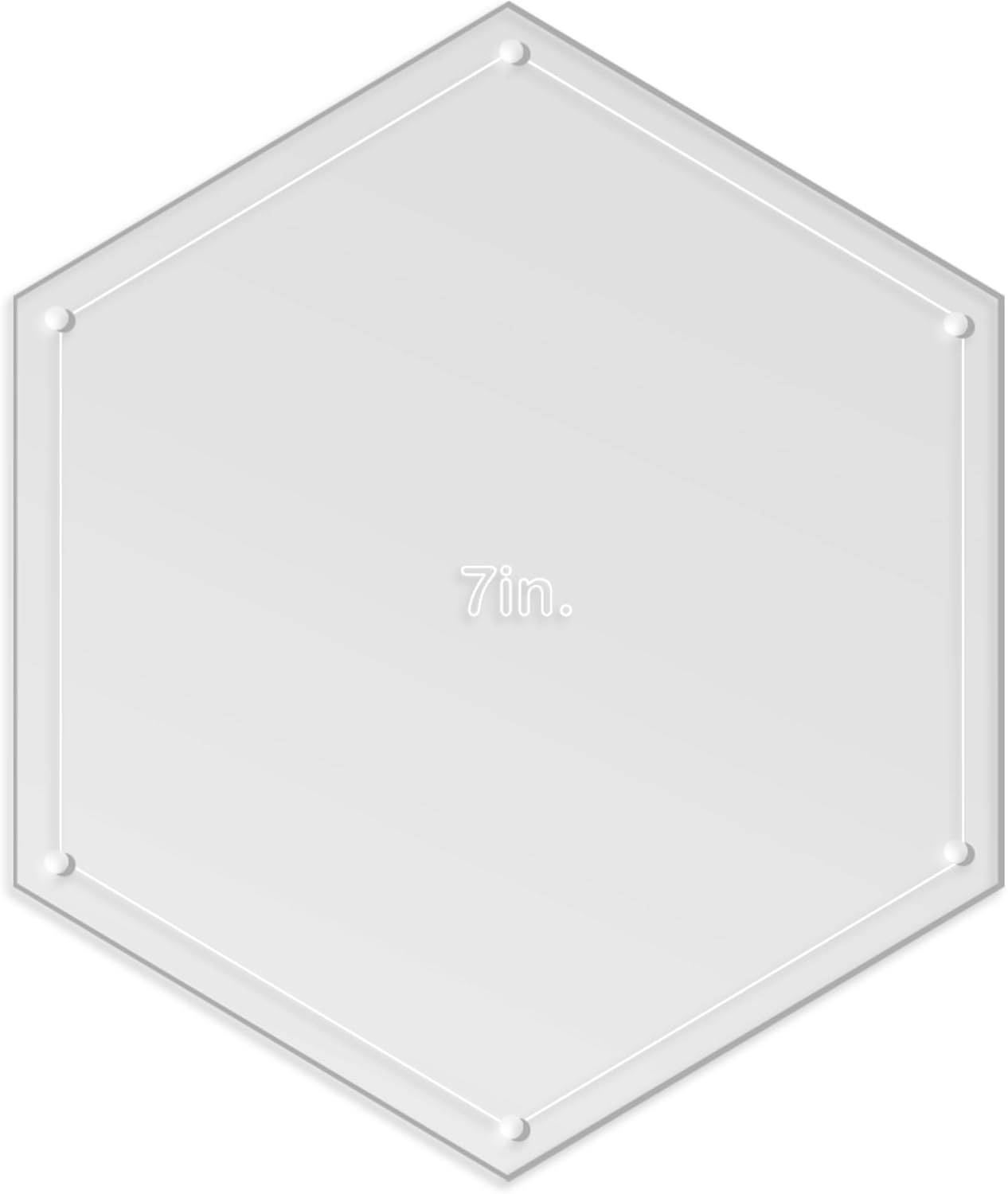 Hexagon Quilting Template Set - 7" with 1/4" Seam Allowance - Durable Acrylic Templates for Quilting, Patchwork, Crafting, & Sewing Projects - Clear Templates for Accurate Designing
