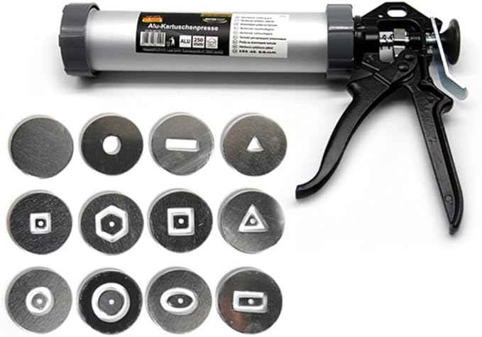 Clay Extruder Gun, Clay Extruder Tool with 12 Different Molds, Multicolor
