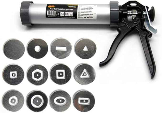 Clay Extruder Gun, Clay Extruder Tool with 12 Different Molds, Multicolor