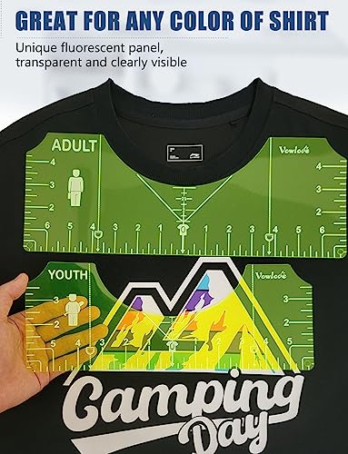T Shirt Ruler Set for Cricut Vinyl and Shirt Placement Guide