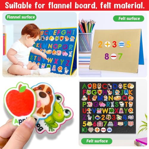 Felt Learning Letters Numbers Pieces (75 Count)