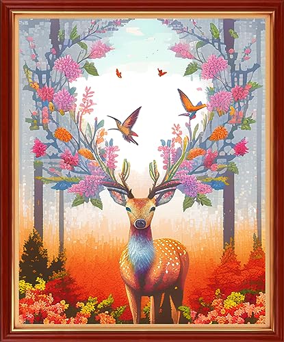 Stamped Cross Stitch Kits Full Range of Embroidery Patterns Starter Kits for Beginners Adult DIY Cross Stitches Needlepoint Kits 11CT