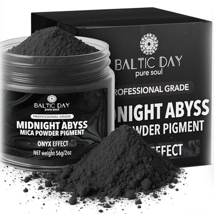 Midnight Abyss Black Mica Powder 2 oz