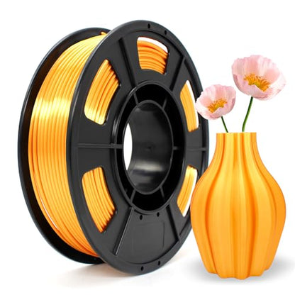 Silk PLA Filament 1.75mm Gold 250g (8.8185 Ounce)