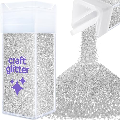Craft Glitter Shaker Silver 130g Ultrafine (4.5 Ounce)
