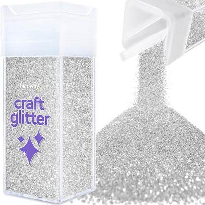 Craft Glitter Shaker Silver 130g Ultrafine (4.5 Ounce)