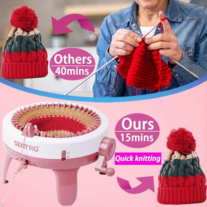 Sentro 48 Needle Knitting Machine with Row Counter