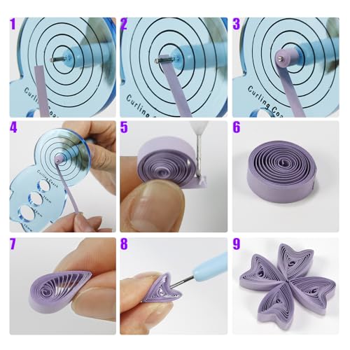 21 Piece Paper Quilling Tool Kit with Electric Pen for 2D