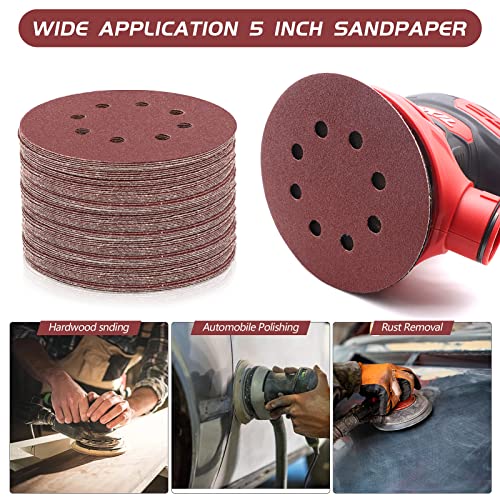 5 Inch 120 Grit Sanding Discs (50 Count)