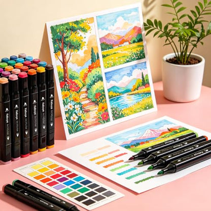 168 Colors Alcohol Markers Set (168 Count)